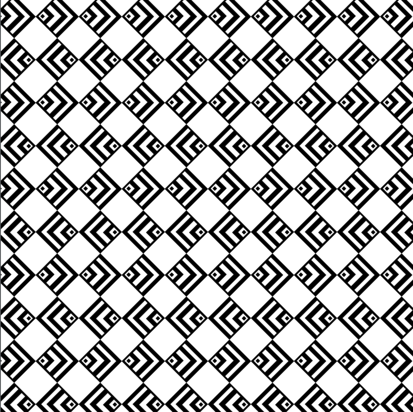 black and white geometric square artwork